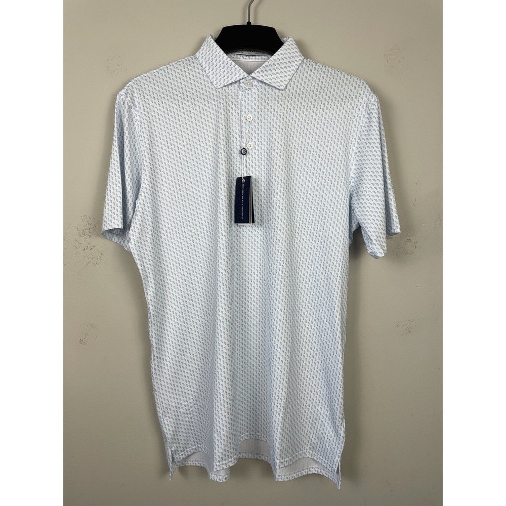 NEW Holderness & Bourne The Curzon Shirt Mens XXL Seahorse AOP Harbor Golf - Picture 2 of 7